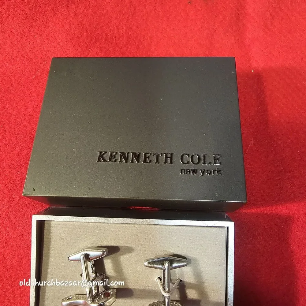 Kenneth Cole REACTION Cuff Links, silvertone - Bottle Opener & Cap